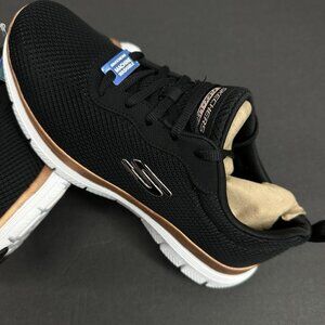 Skechers Women's Flex Appeal 4.0 Black Shoes 149303-BKRG Preowned